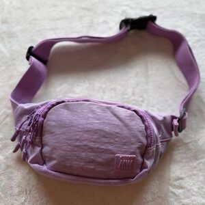 MW Purple Nylon Adjustable Belt Bag Fanny Pack Unisex One Size Excellent